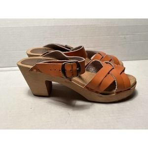 Nordic Fusion Shoes Nordic Fusion Clogs Leather Sandals 36 Us 6 Heels Shoes Slip On Poshmark